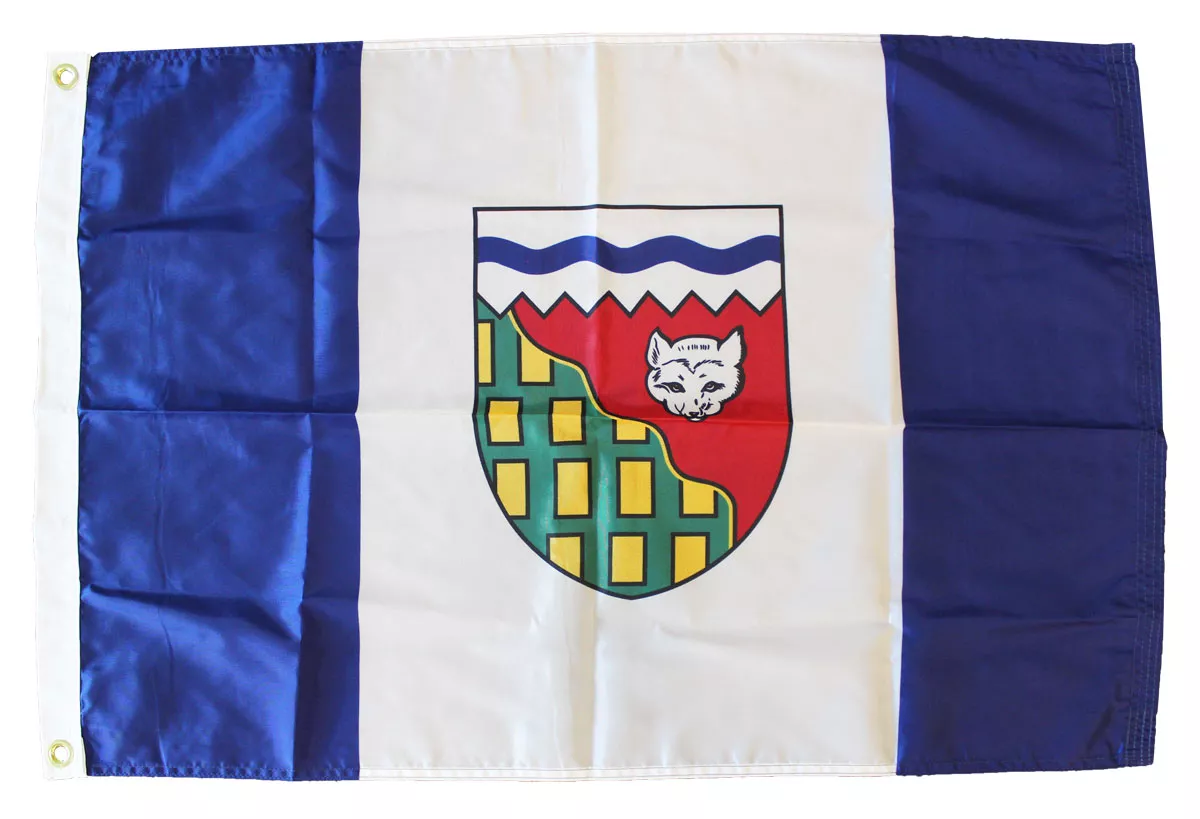 Northwest Territories - 2'X3' Nylon Flag - Nylon, Grommets