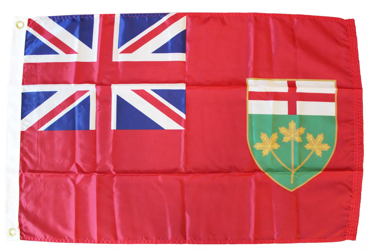 Ontario - 2'X3' Nylon Flag - Nylon, Grommets