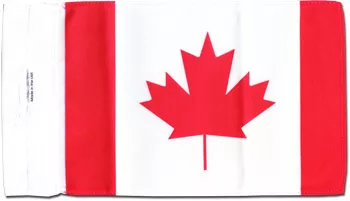 Canada - 5.5" x 8.5" Motorcycle Flag - 5.5" x 8.5", Without Fringe