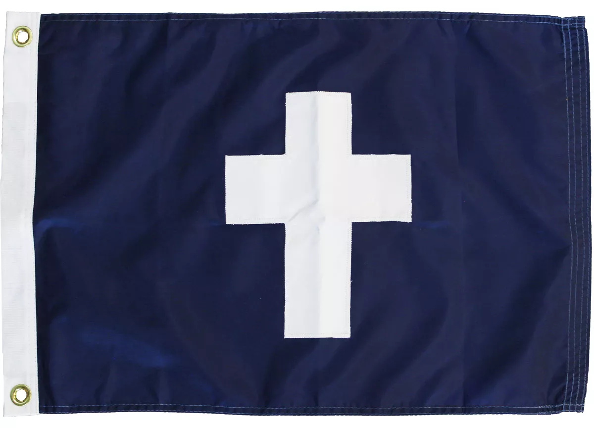 Chaplain - 24"x36" Nylon Flag - Nylon, Without Fringe, Grommets, Sewn