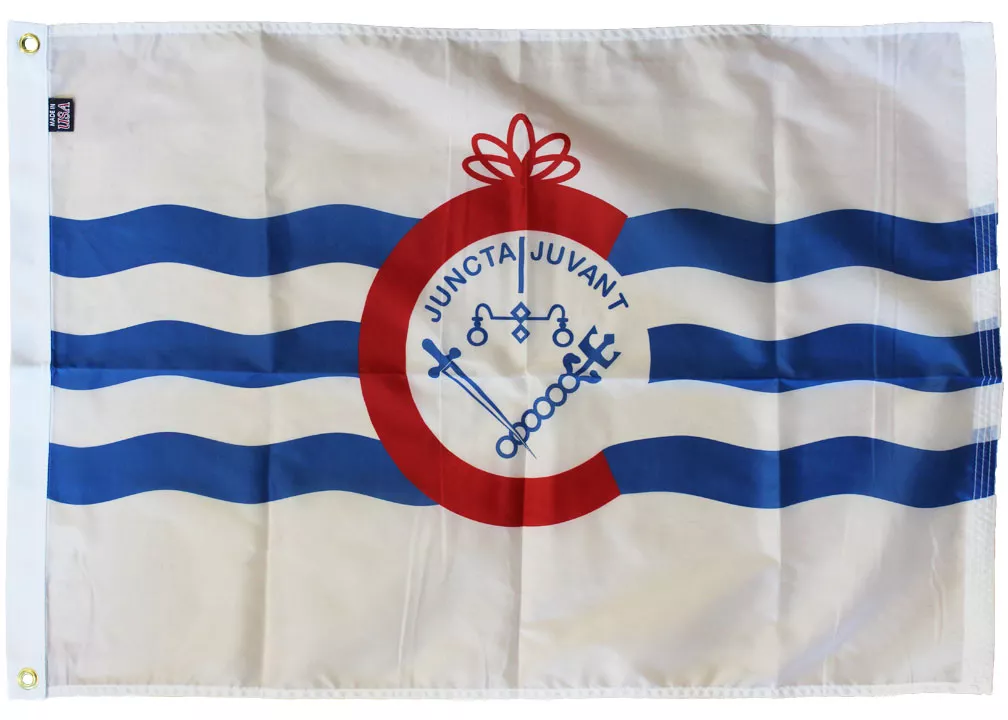 Cincinnati - 3'X5' Nylon Flag - Nylon, 3' x 5', Without Fringe