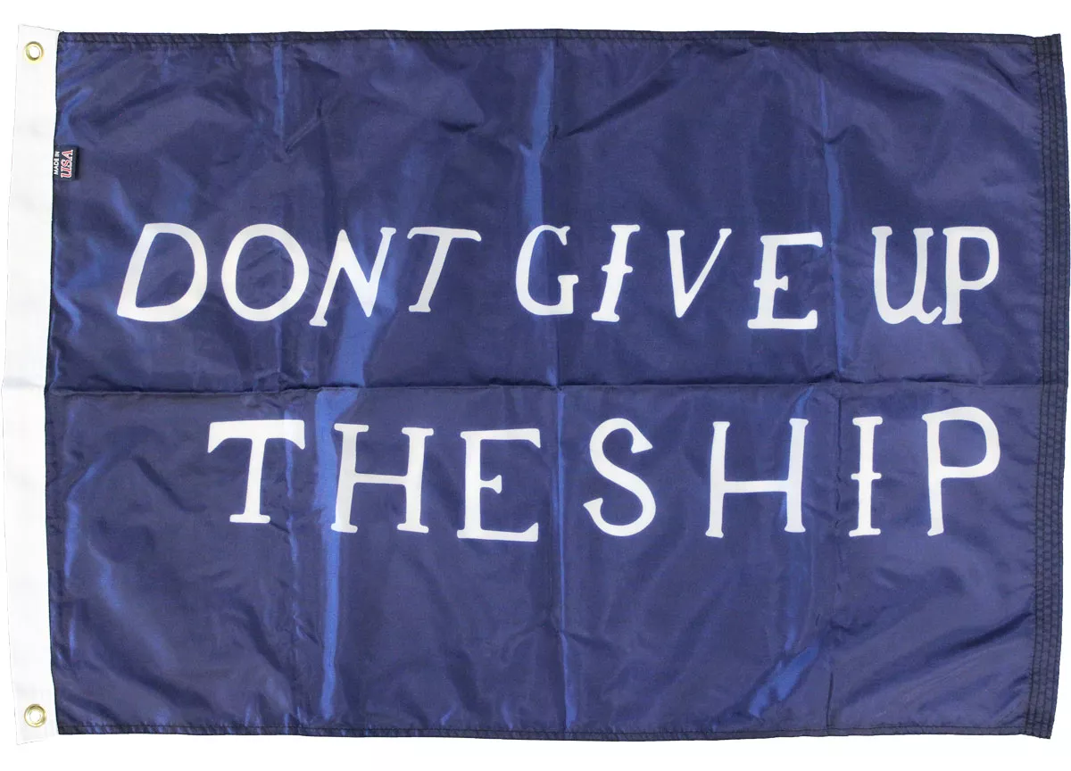 Commodore Perry - 2'X3' Nylon Flag - Nylon, Without Fringe, Grommets