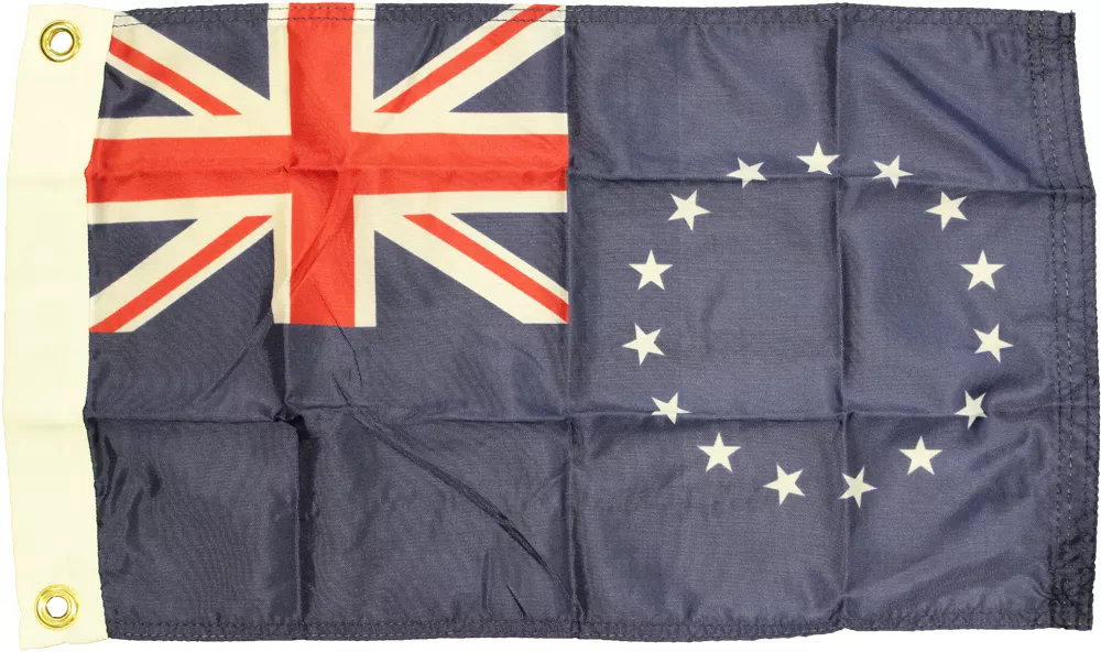 Cook Islands- 12"X18" Nylon Flag - Nylon, Without Fringe, Grommets