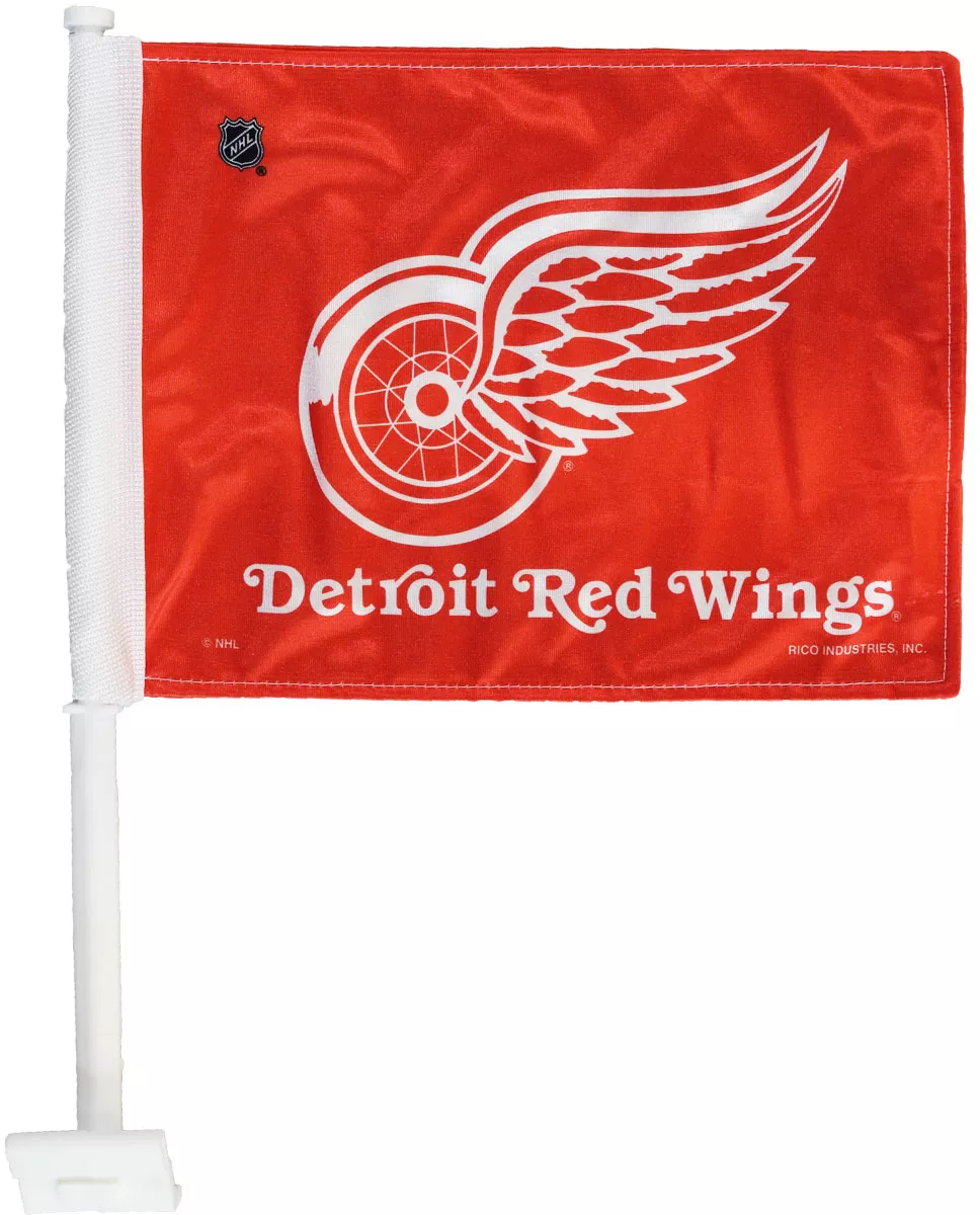 Detroit Red Wings NHL Car Flag - 11" x 14.5", Without Fringe