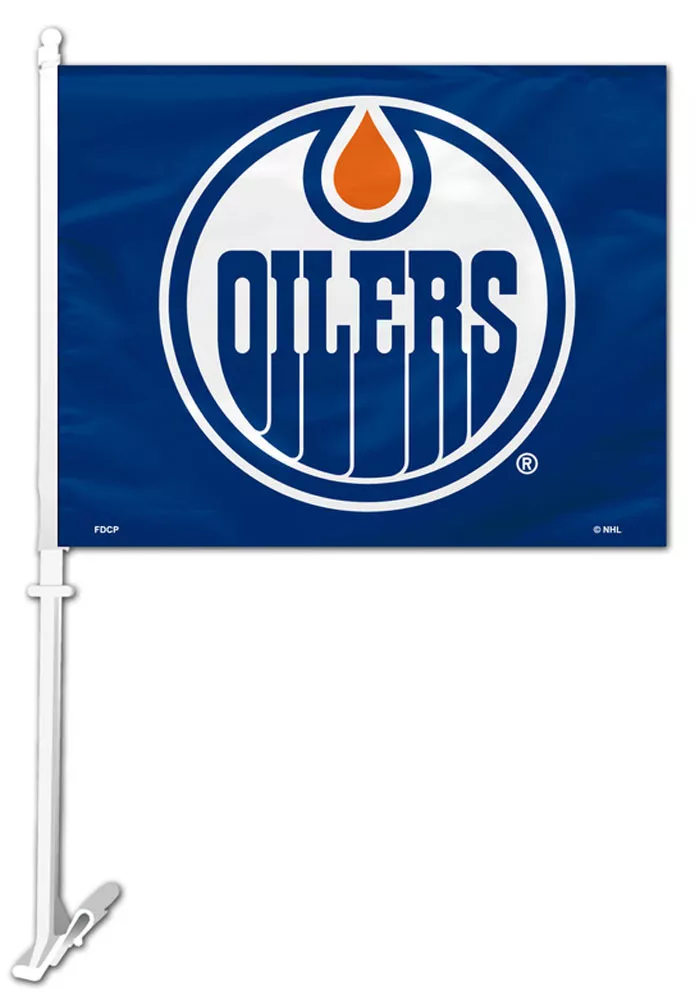Edmonton Oilers NHL Car Flag - 11" x 14.5", Without Fringe