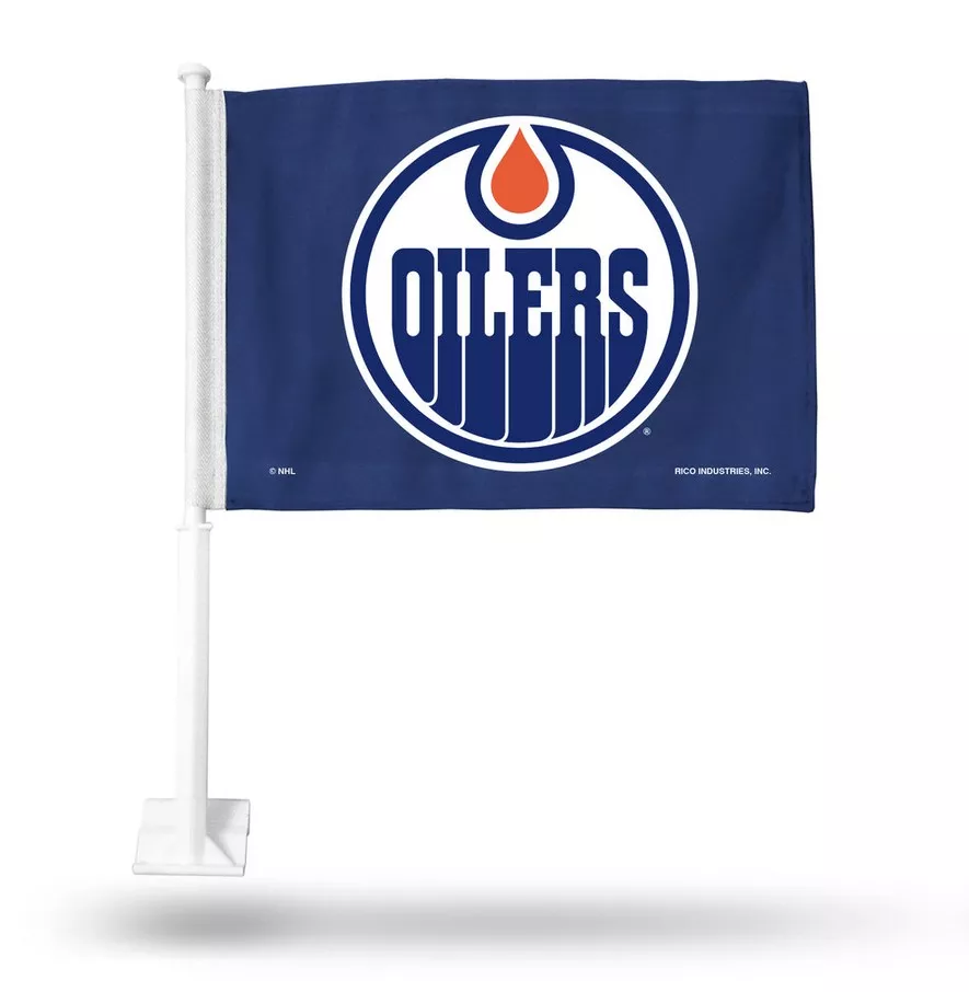 Edmonton Oilers NHL Car Flag - 11" x 14.5", Without Fringe
