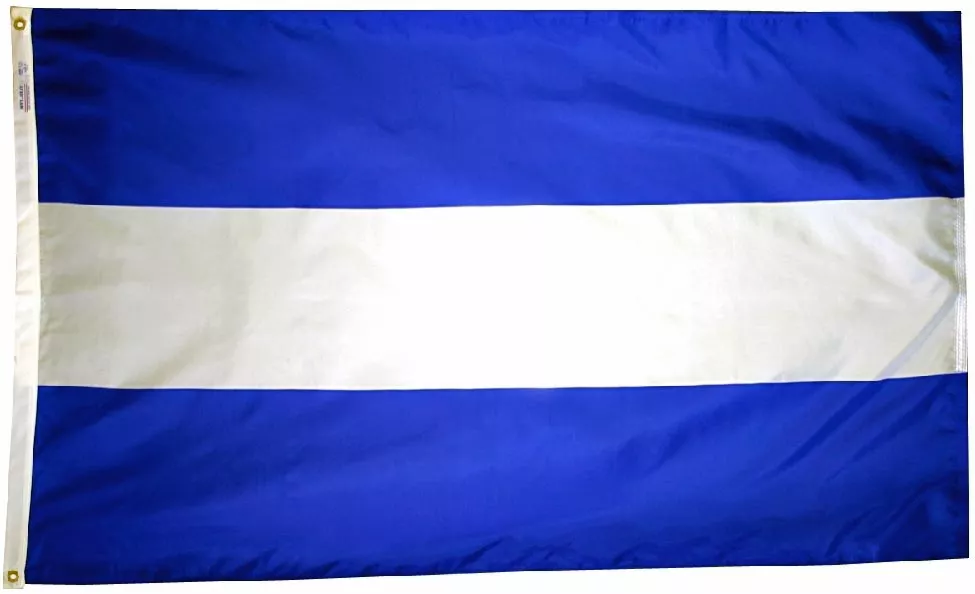 El Salvador - 3'X5' Nylon Flag (Civil) - Nylon, 3' x 5', Without Fringe, Grommets
