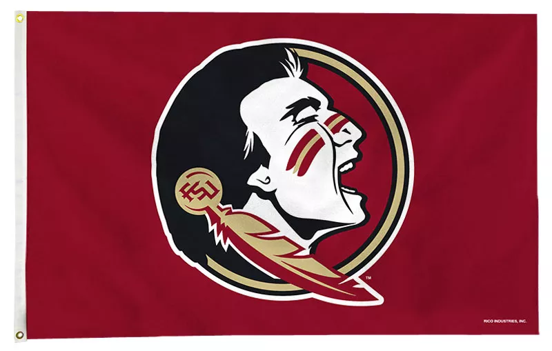 Florida State University - 3' x 5' NCAA Polyester Flag - Medium Knit Polyester, 3' x 5', Without Fringe, Grommets