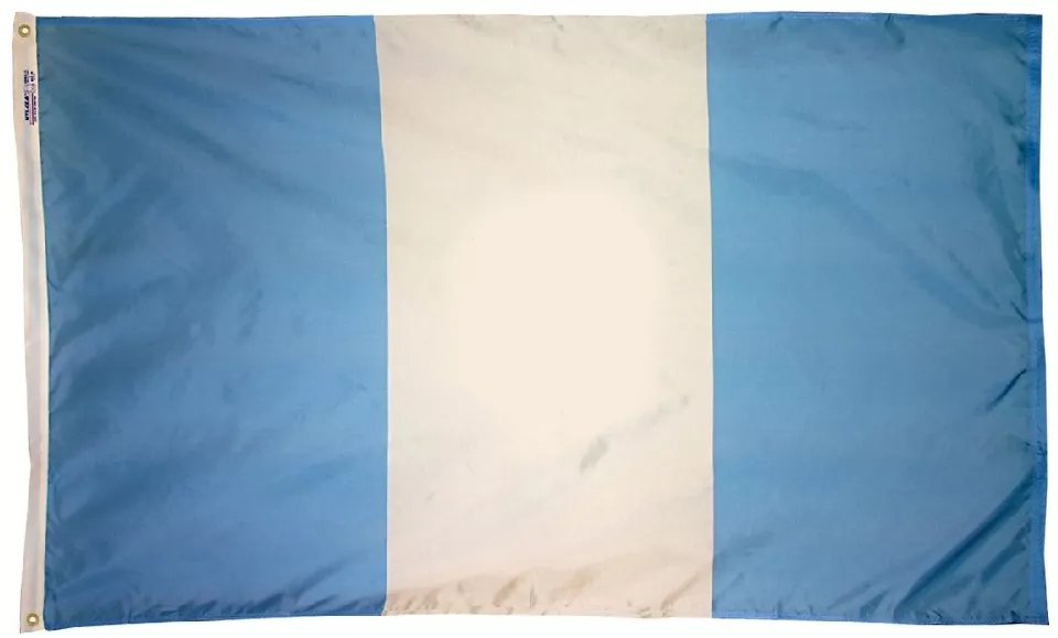 Guatemala - 4'X6' Nylon Flag (Civil) - Nylon, Without Fringe, Grommets