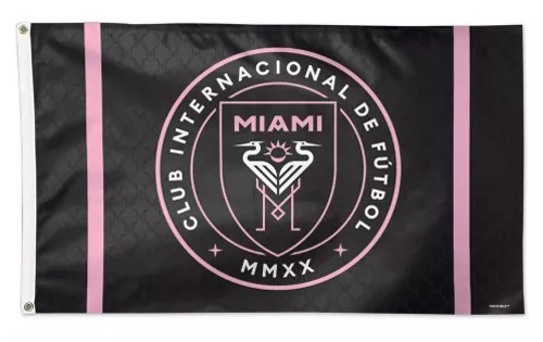 Inter Miami CF - 3' x 5' MLS Polyester Flag - Medium Knit Polyester, 3' x 5', Without Fringe, Grommets, Dyed