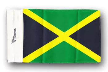 Jamaica - 5.5" x 8.5" Motorcycle Flag - 5.5" x 8.5", Without Fringe