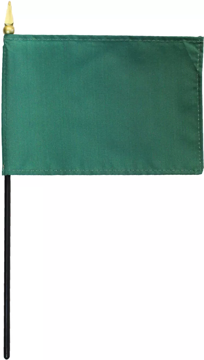 Libya (1977-2011) - 4"X6" Stick Flag - 4" x 6", Without Fringe