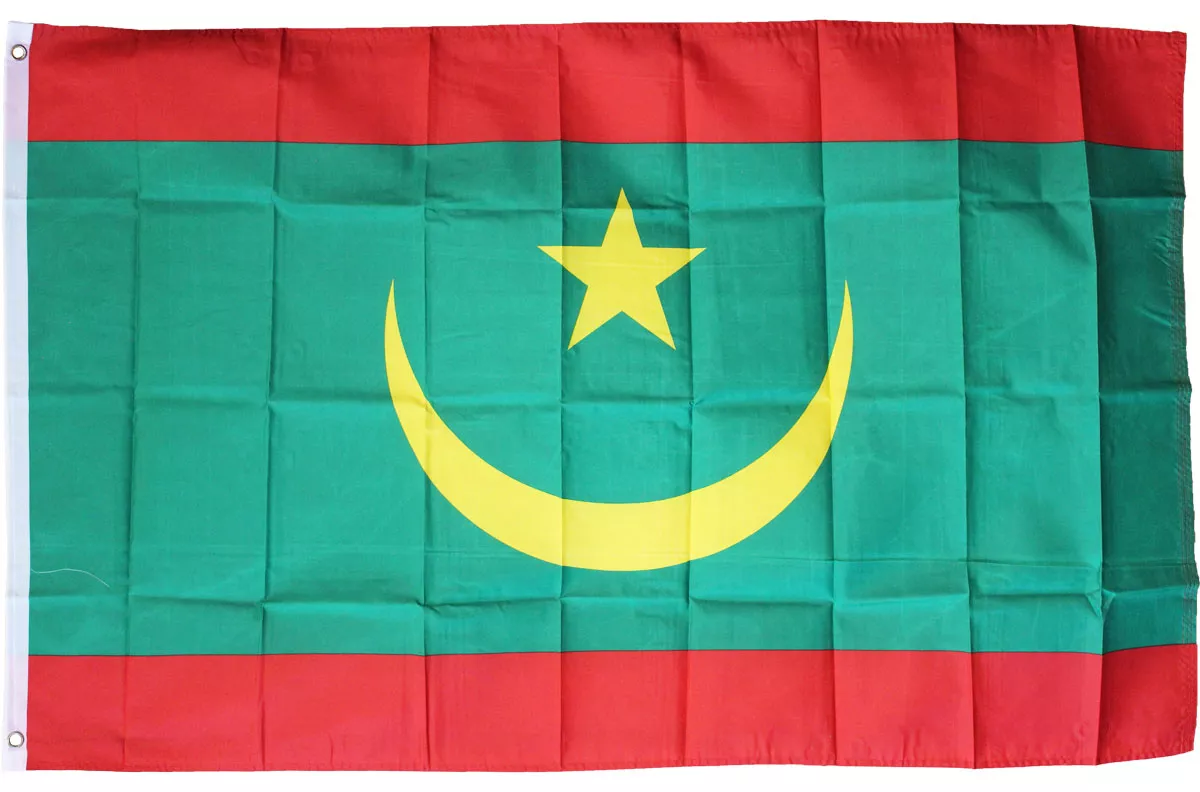 Mauritania (2017) - 3'X5' Polyester Flag - Lightweight Polyester, 3' x 5', Without Fringe, Grommets