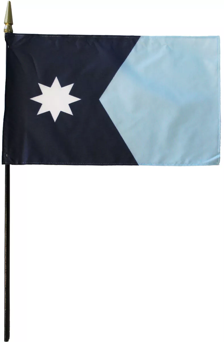Minnesota (2024) - 8"X12" Stick Flag - 8" x 12", Without Fringe