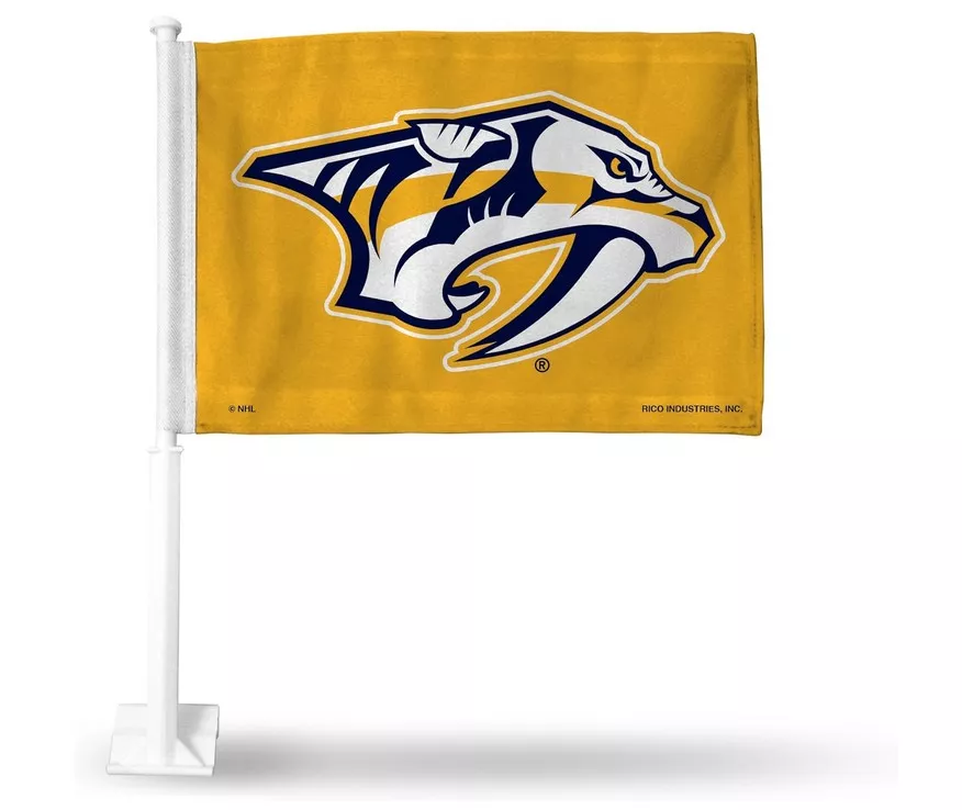 Nashville Predators NHL Car Flag - 11" x 14.5", Without Fringe