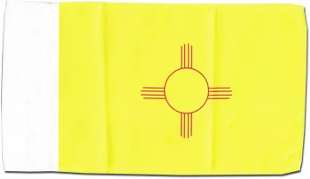 New Mexico - 5.5" x 8.5" Motorcycle Flag - 5.5" x 8.5", Without Fringe
