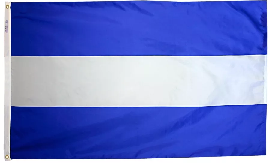 Nicaragua - 2'X3' Nylon Flag (Civil) - Nylon, Without Fringe, Grommets