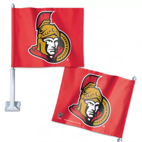 Ottawa Senators NHL Car Flag - 11.5" x 14.5", Without Fringe