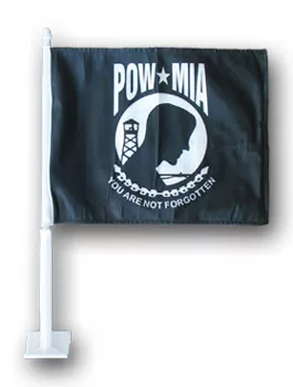 POW-MIA Car Flag - 11.5" x 14", Without Fringe