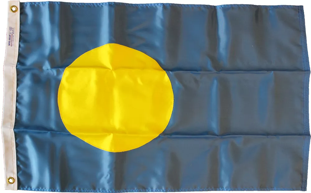 Palau - 4'X6' Nylon Flag - Nylon, Without Fringe, Grommets