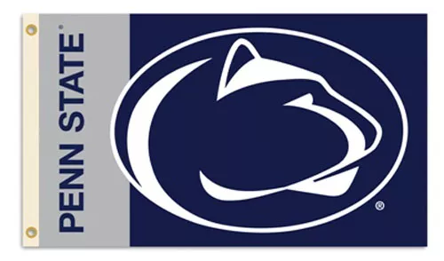 Penn State - 3' x 5' NCAA Polyester Flag - Medium Knit Polyester, 3' x 5', Without Fringe, Grommets, Dyed