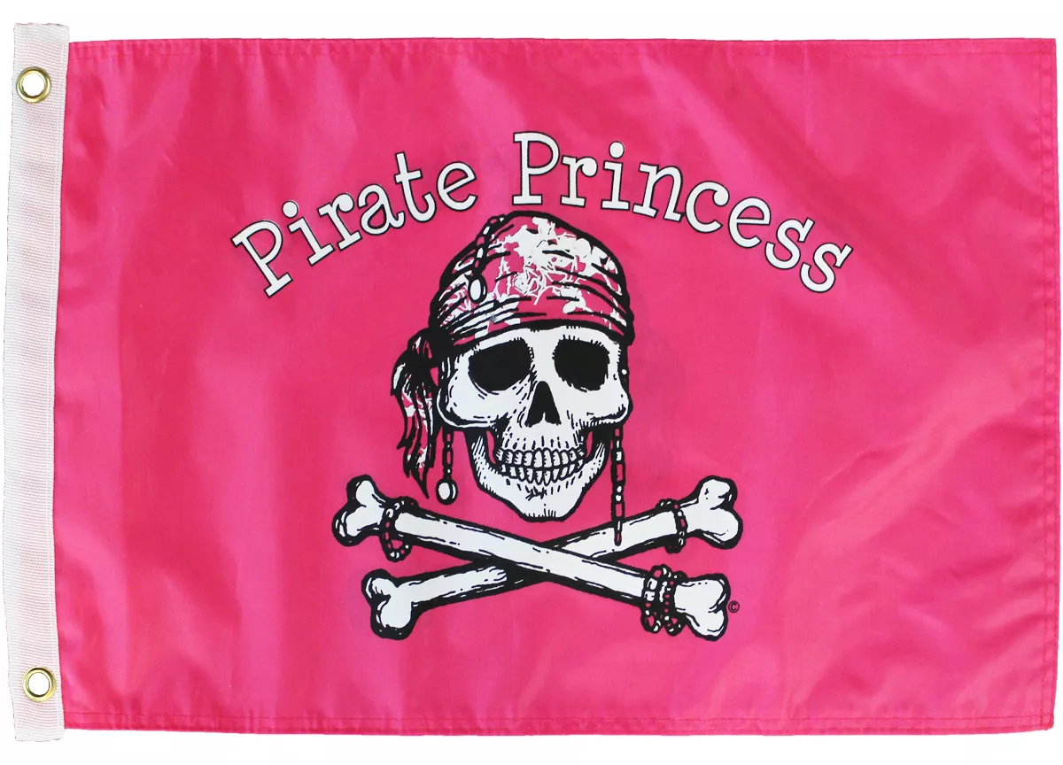 Pirate Princess - 12"X18" Pirate Flag - Nylon, Grommets