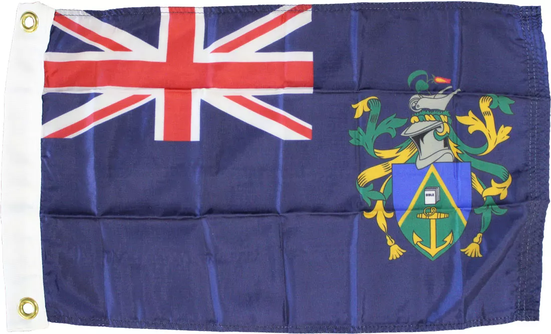 Pitcairn Islands- 12"X18" Nylon Flag - Nylon, Without Fringe, Grommets