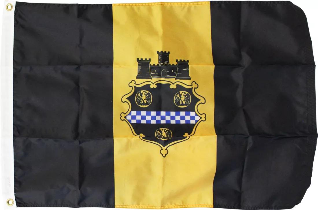 Pittsburgh - 3'X5' Nylon Flag - Nylon, 3' x 5', Without Fringe
