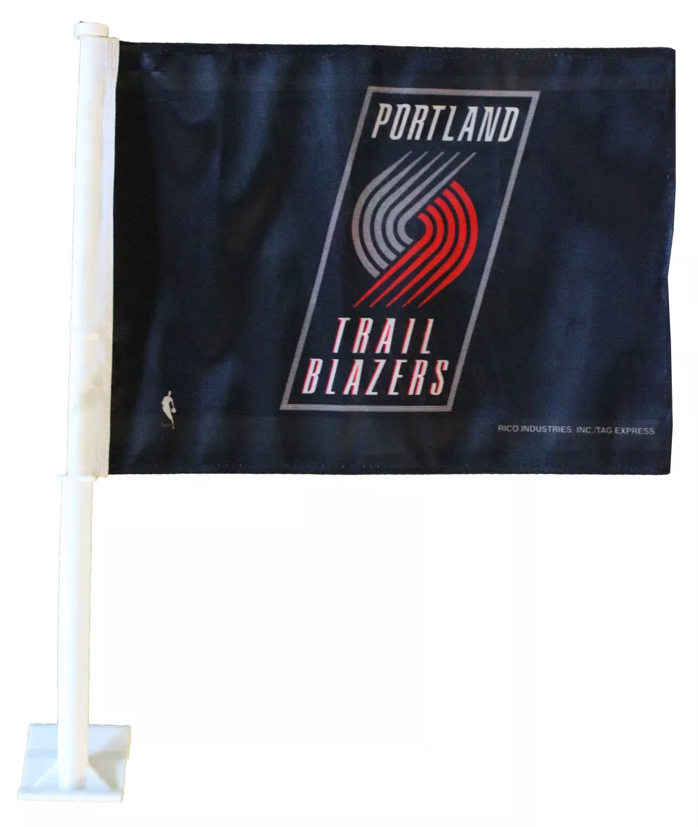 Portland TrailBlazers NBA Car Flag - 11.5" x 14.5", Without Fringe