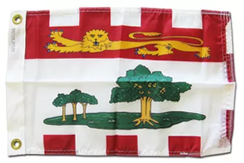 Prince Edward Island - 12"X18" Nylon Flag - Nylon, Without Fringe, Grommets, Dyed