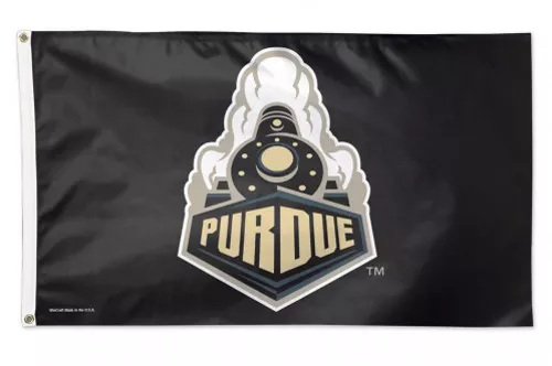Purdue - 3' x 5' NCAA Polyester Flag - Medium Knit Polyester, 3' x 5', Without Fringe, Grommets, Dyed