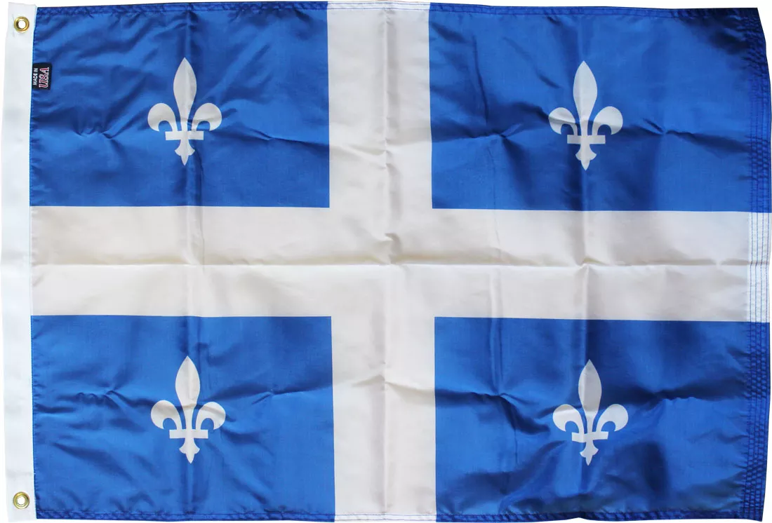 Quebec - 2'X3' Nylon Flag - Nylon, Grommets