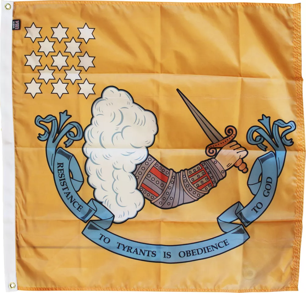 Resistance to Tyrants (Gostelowe) - 3'X3'  Nylon Flag - Nylon, Without Fringe, Grommets