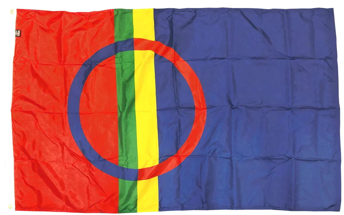 Sami - 5' x 8' Nylon Flag - Nylon, Without Fringe, Grommets, Dyed, Dyed