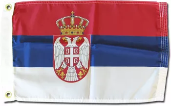 Serbia - 12"X18" Nylon Flag (State) - Nylon, Without Fringe, Grommets