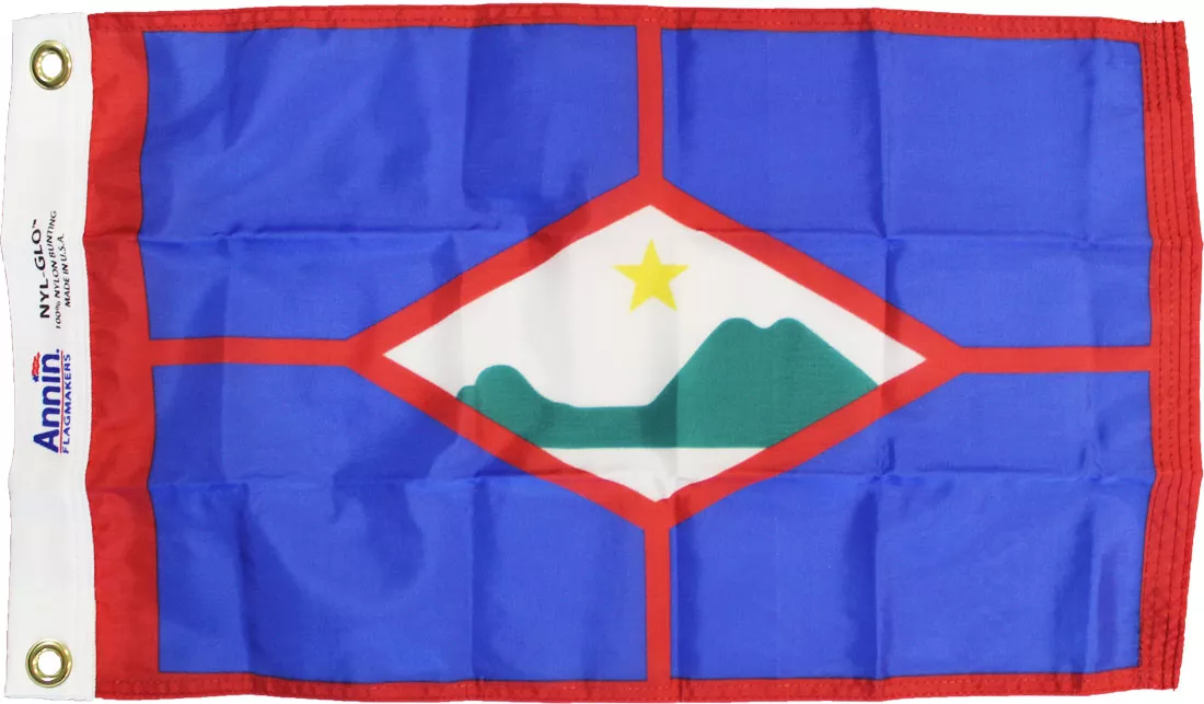 St. Eustatius - 12"X18" Nylon Flag - Nylon, Without Fringe, Grommets
