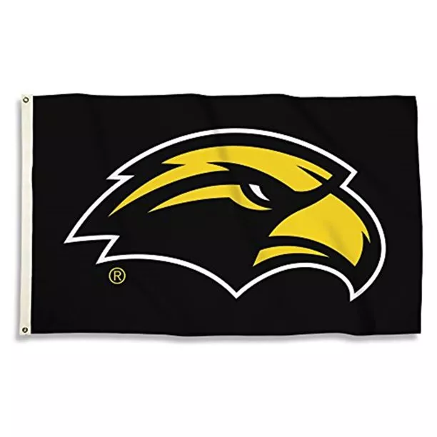 Southern Mississippi - 3' x 5' NCAA Polyester Flag - Medium Knit Polyester, 3' x 5', Without Fringe, Grommets, Dyed