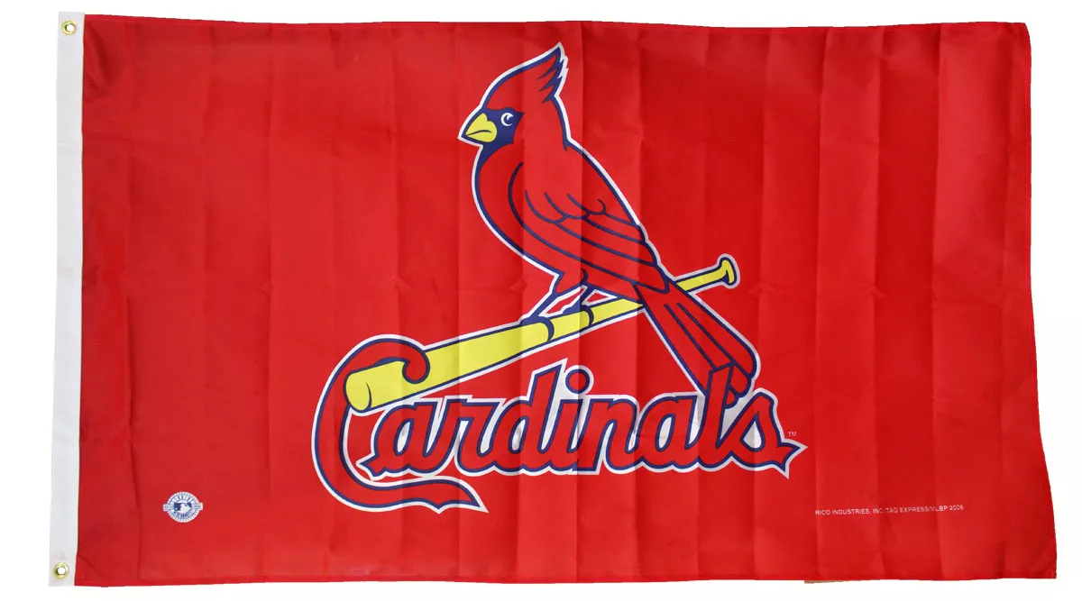 St. Louis Cardinals - 3'X5' Polyester Flag - Polyester, 3' x 5', Without Fringe, Grommets