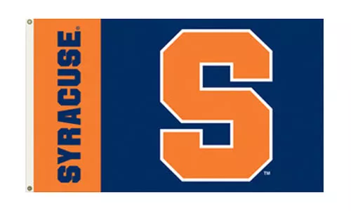 Syracuse - 3' x 5' NCAA Polyester Flag - Medium Knit Polyester, 3' x 5', Without Fringe, Grommets, Dyed