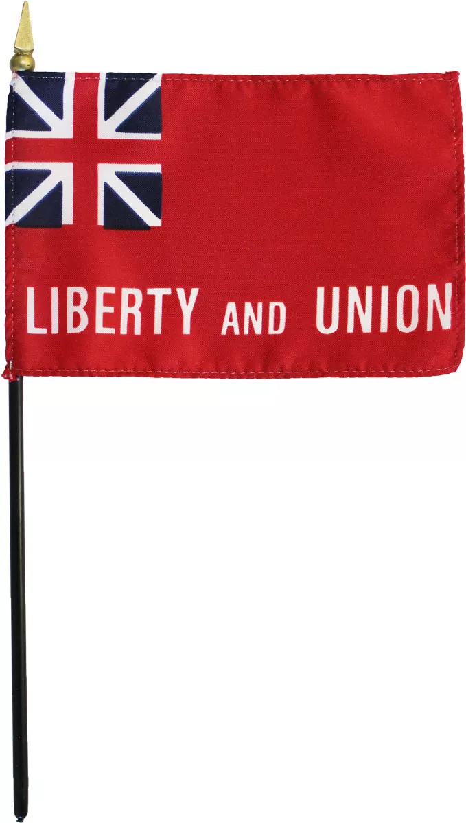 Taunton - 4"X6" Stick Flag - 4" x 6", Without Fringe