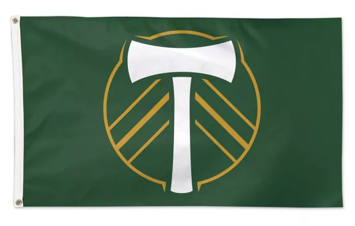 Portland Timbers - 3' x 5' MLS Polyester Flag - Medium Knit Polyester, 3' x 5', Without Fringe, D-Rings, Dyed