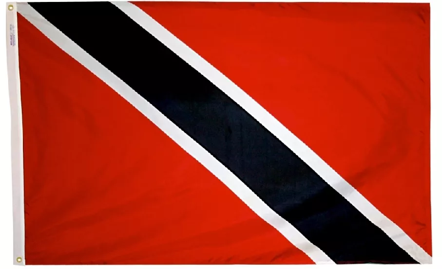 Trinidad and Tobago - 5'X8' Nylon Flag - Nylon, Without Fringe, Grommets