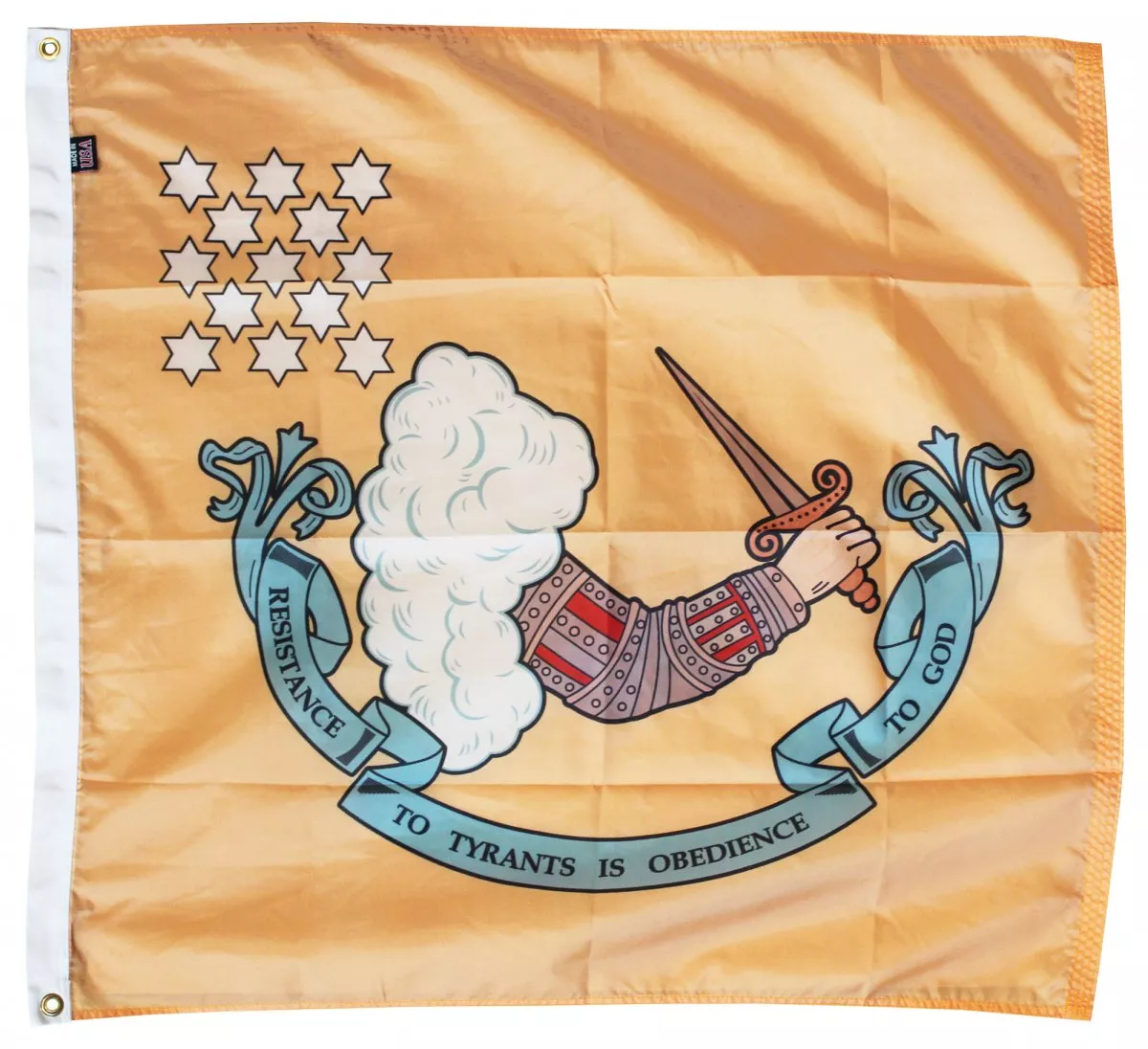 Resistance to Tyrants (Gostelowe) - 3'X3'  Nylon Flag - Nylon, Without Fringe, Grommets