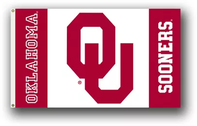University of Oklahoma - 3' x5'  NCAA Polyester Flag - Medium Knit Polyester, 3' x 5', Without Fringe, Grommets, Dyed
