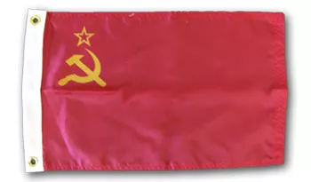 USSR - 12"X18" Nylon Flag - Nylon, Without Fringe, Grommets