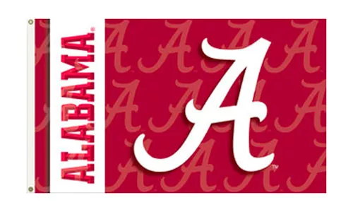 University of Alabama - 3' x 5' NCAA 2-Sided Polyester Flag - Medium Knit Polyester, 3' x 5', Without Fringe, Grommets, Dyed