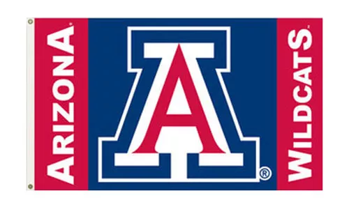 University of Arizona - 3' x 5' NCAA Polyester Flag - Medium Knit Polyester, 3' x 5', Without Fringe, Grommets, Dyed