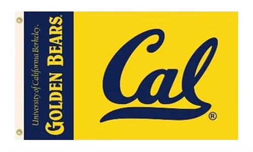University of California, Berkeley - 3' x 5' NCAA Polyester Flag - Medium Knit Polyester, 3' x 5', Without Fringe, Grommets, Dyed