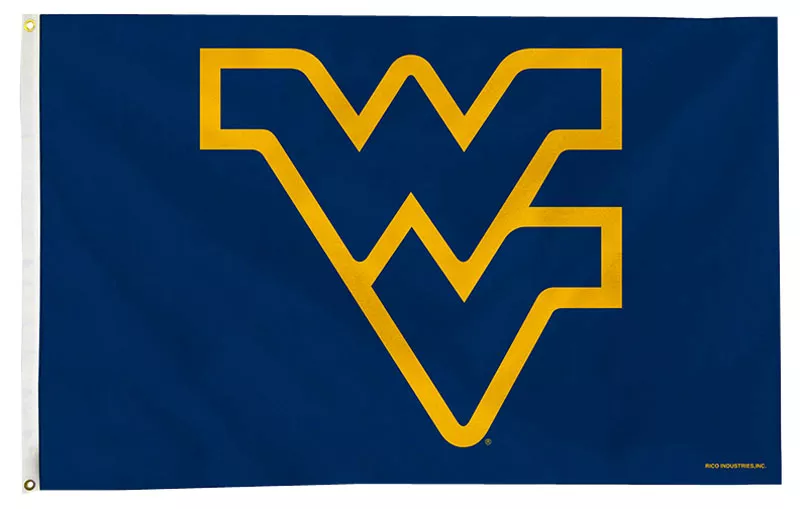 West Virginia University - 3' x 5' NCAA Polyester Flag - Medium Knit Polyester, 3' x 5', Without Fringe, Grommets, Dyed