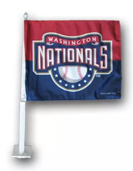 Washington Nationals Car Flag - 11.5" x 14.5", Without Fringe